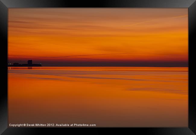 Dawn Sky over the Tay Framed Print by Derek Whitton