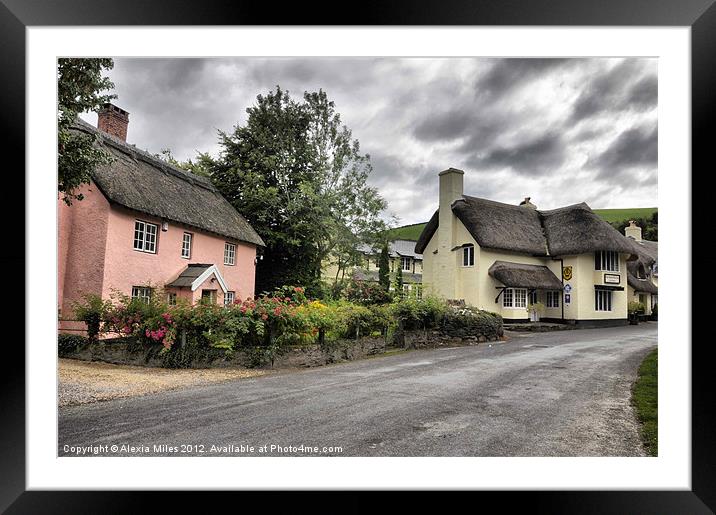 Thatch house and pub Framed Mounted Print by Alexia Miles