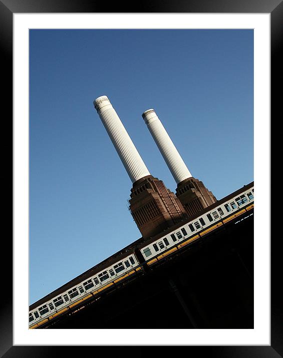 Battersea Power Station Framed Mounted Print by Brian Sharland