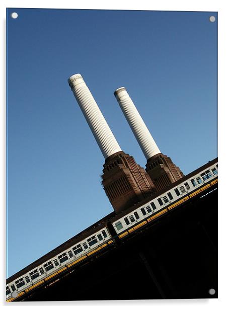 Battersea Power Station Acrylic by Brian Sharland