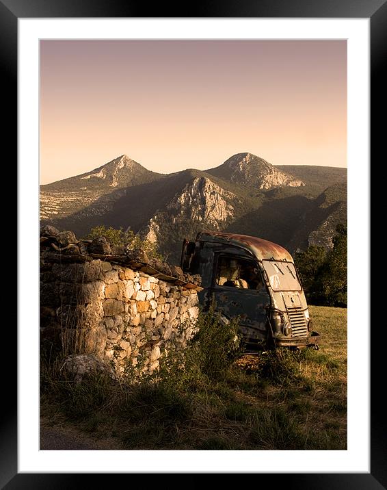 An Abandoned Camion in France Framed Mounted Print by Brian Sharland