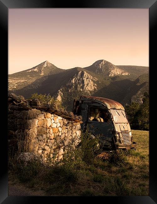 An Abandoned Camion in France Framed Print by Brian Sharland