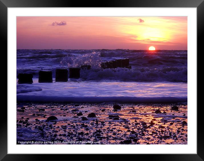 Dawn surf Framed Mounted Print by camera man