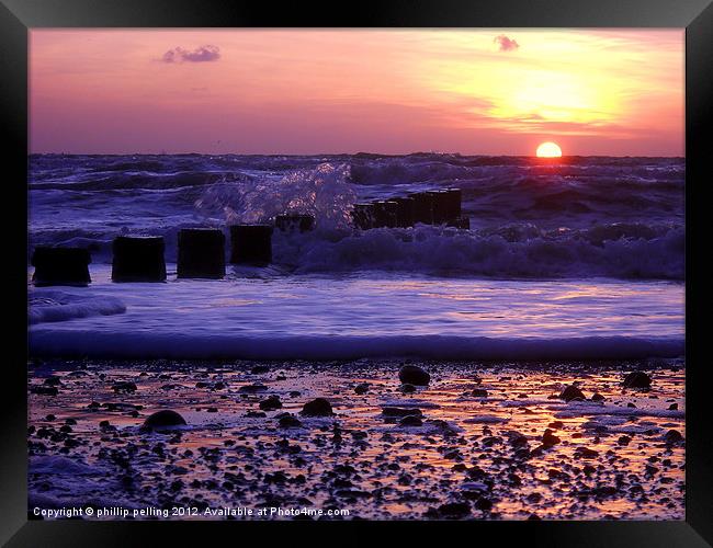 Dawn surf Framed Print by camera man
