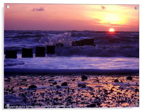 Dawn surf Acrylic by camera man