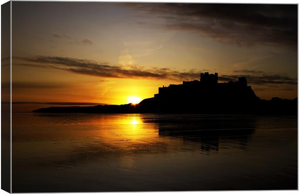 Bamburgh Sunrise Canvas Print by Northeast Images