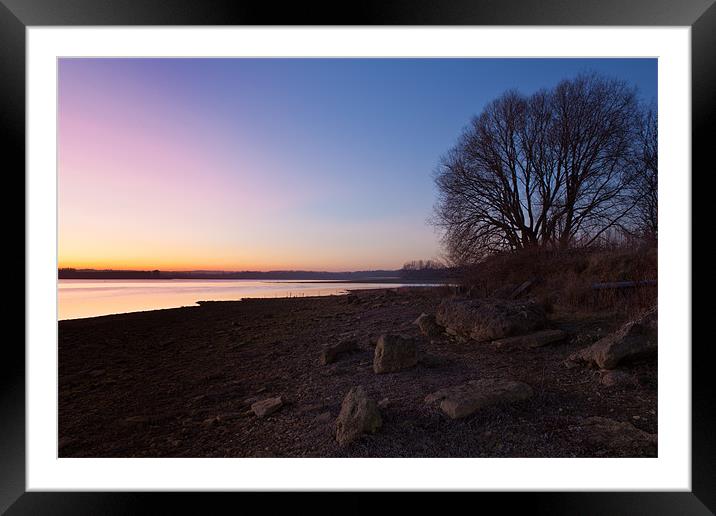 Sunset over the Shore Framed Mounted Print by Richard Thomas