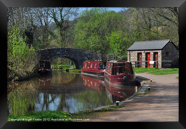 Brecon Canal in spring Framed Print by Creative Photography Wales