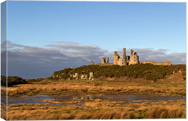 Dunstanburgh Castle Canvas Print by Kevin Tate