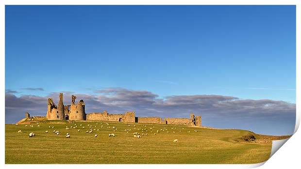 Dunstanburgh Castle Print by Kevin Tate
