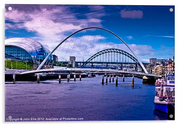 Millenium Bridge Acrylic by John Ellis