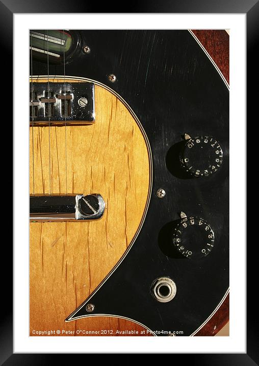 Gibson Marauder Electric Guitar Framed Mounted Print by Canvas Landscape Peter O'Connor