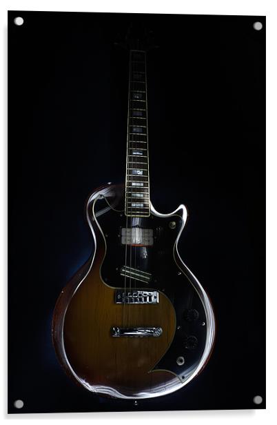Gibson Marauder Electric Guitar Acrylic by Canvas Landscape Peter O'Connor