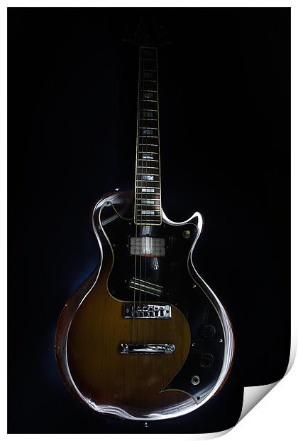 Gibson Marauder Electric Guitar Print by Canvas Landscape Peter O'Connor