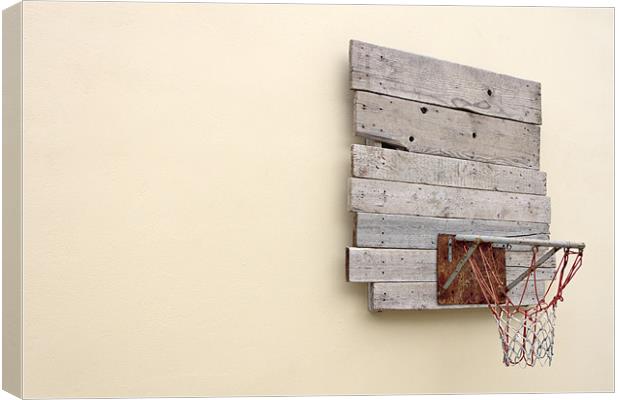 Recycled Urban Basketball Canvas Print by Canvas Landscape Peter O'Connor