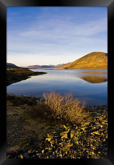 Loch Glascarnoch Dam Framed Print by Jacqi Elmslie