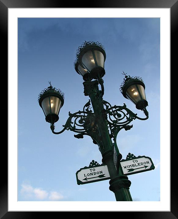 Gaslights, Tooting Broadway Framed Mounted Print by Brian Sharland