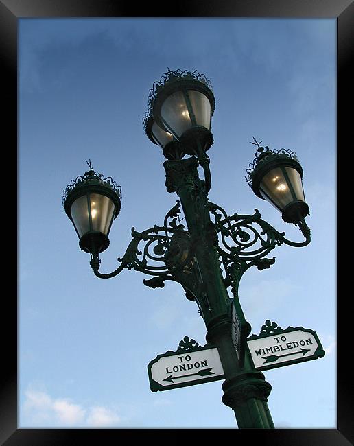 Gaslights, Tooting Broadway Framed Print by Brian Sharland