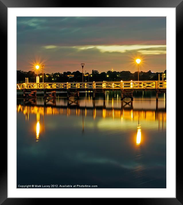 Dawn Framed Mounted Print by Mark Lucey