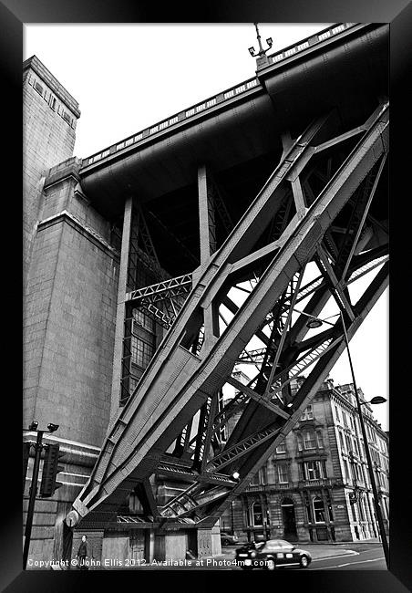 Tyne Bridge Support Framed Print by John Ellis