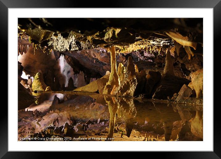Cave Framed Mounted Print by Craig Cheeseman