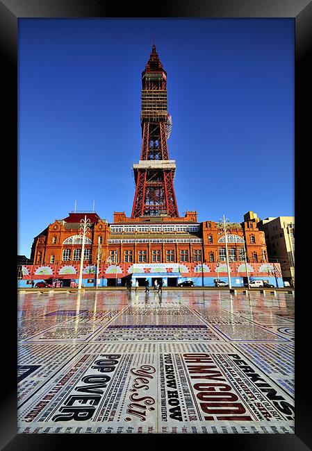 The Blackpool Tower Framed Print by Jason Connolly