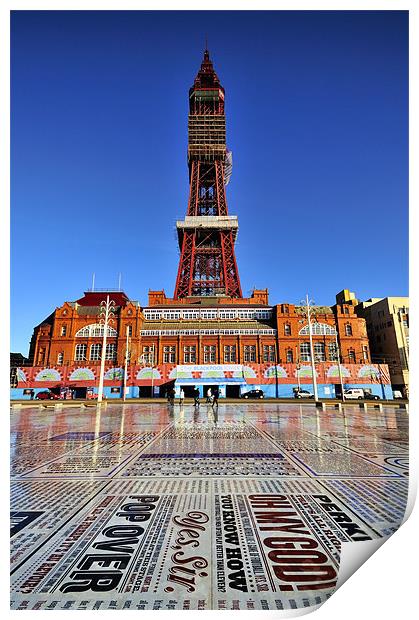 The Blackpool Tower Print by Jason Connolly