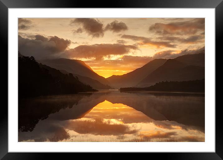Sunrise at Llyn Padarn Framed Mounted Print by Gail Johnson