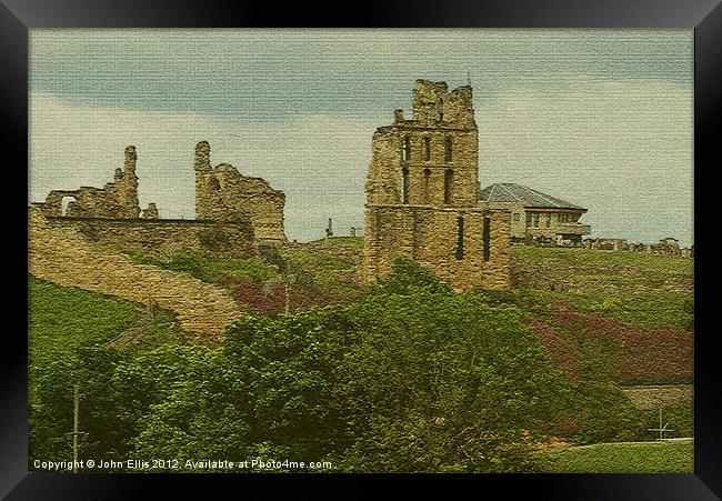 Tynemouth Priory And Castle Framed Print by John Ellis