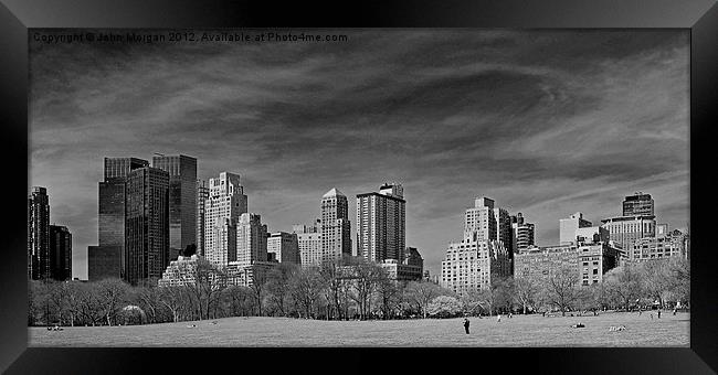 New York Skyline. Framed Print by John Morgan