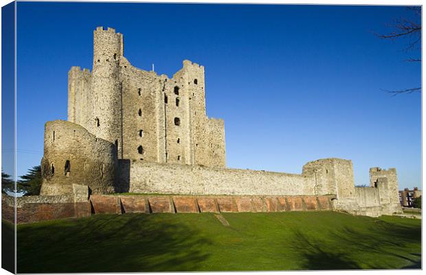 Rochester Castle Kent Canvas Print by David French