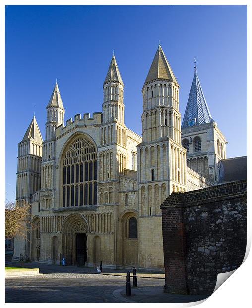 Rochester Cathedral Print by David French