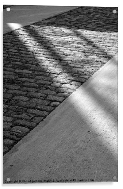 sunlight on pavement Acrylic by Alfani Photography