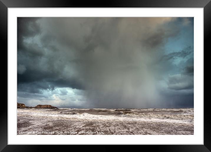 HDR Snow Shower Framed Mounted Print by Ray Pritchard