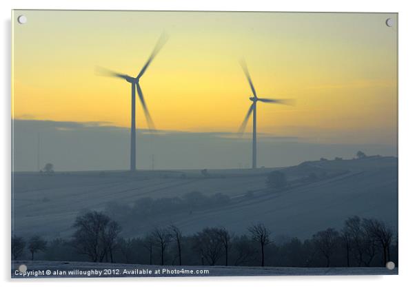 Wind Power Acrylic by alan willoughby