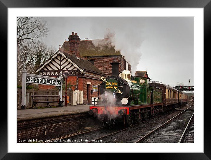The Bluebell Railway Framed Mounted Print by Steve Liptrot
