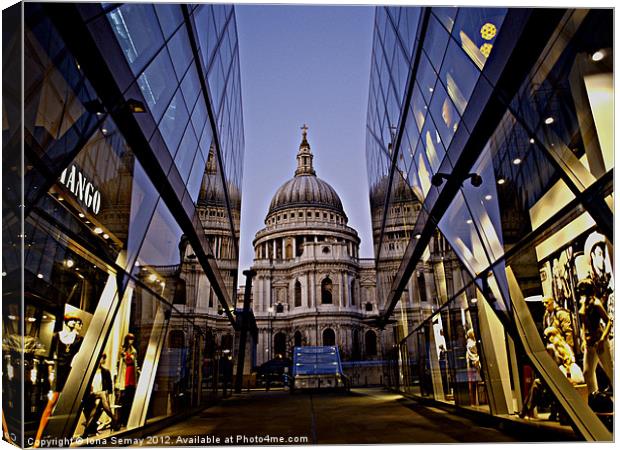 St Paul's Cathedral Canvas Print by Iona Semay