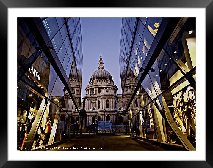 St Paul's Cathedral Framed Mounted Print by Iona Semay