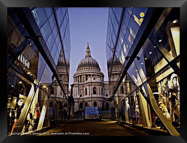 St Paul's Cathedral Framed Print by Iona Semay