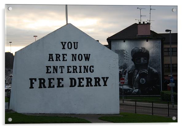 Northern Ireland murals Acrylic by Jonathan Kelly