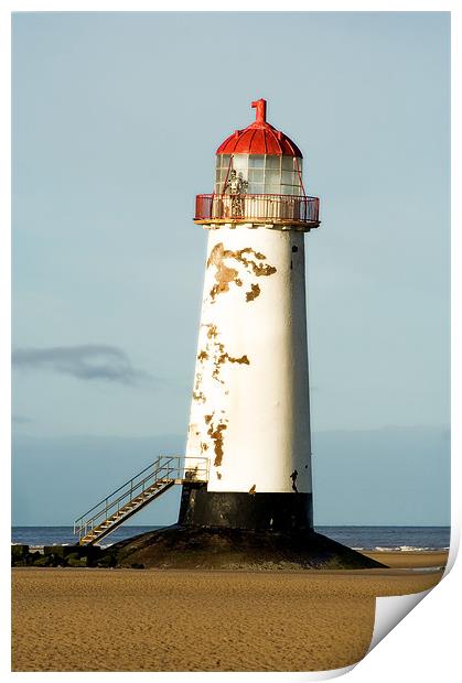 Talacre Lighthouse Print by Wayne Molyneux