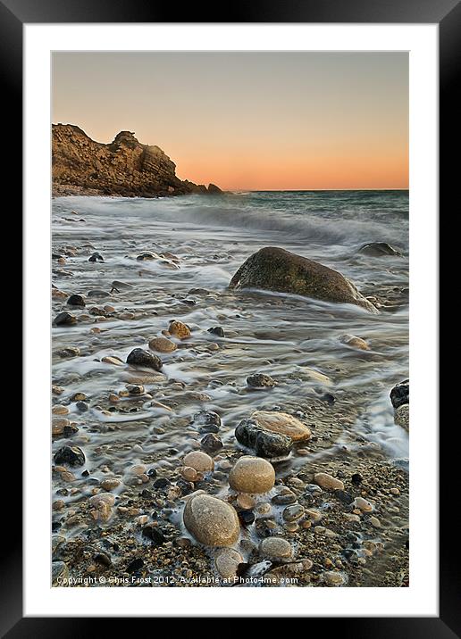 Church Ope Cove Sunset Framed Mounted Print by Chris Frost