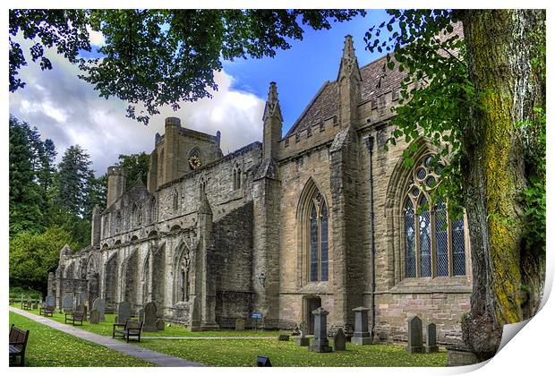 Dunkeld Cathedral Ruin Print by Tom Gomez