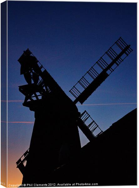 Polegate Windmill Canvas Print by Phil Clements