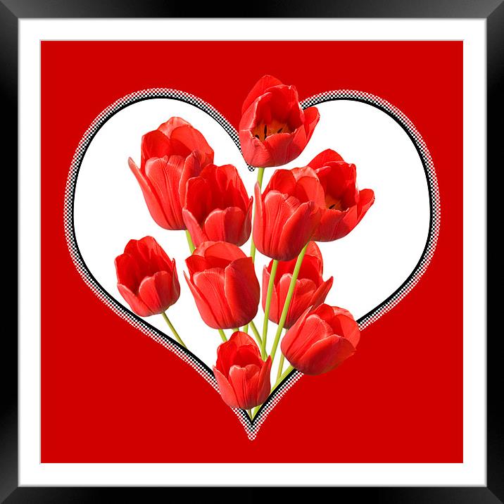 Valentines Day Wall Art Framed Mounted Print by Natalie Kinnear