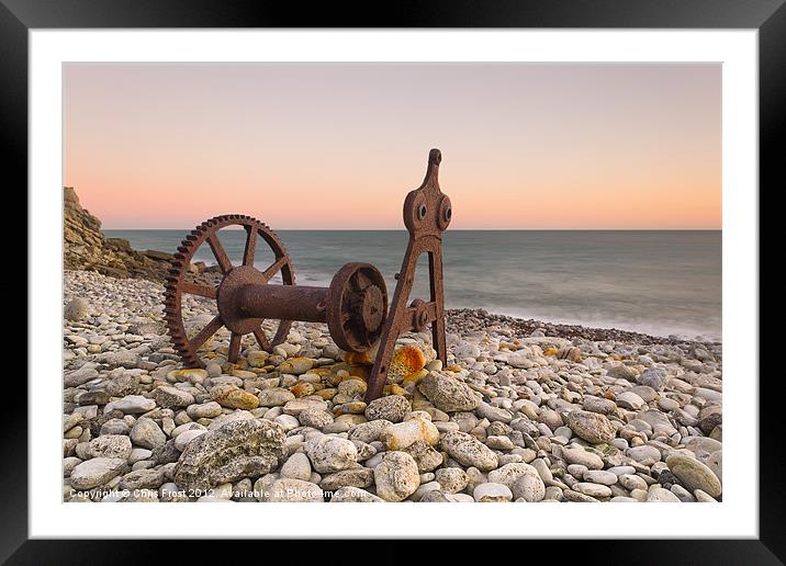 Fisherman's Winch Portland Framed Mounted Print by Chris Frost