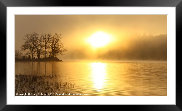 Sunrise over Loch Achrey Framed Mounted Print by Craig Coleran