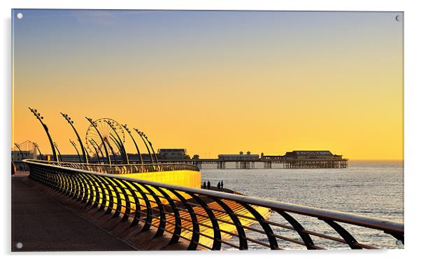 Central Pier Views, Blackpool Acrylic by Jason Connolly