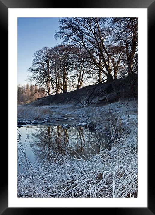 Winter Reflections Framed Mounted Print by David Pringle