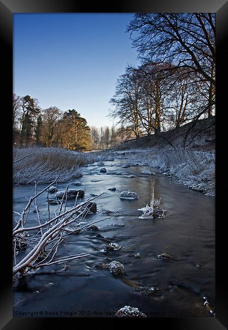 Winter River Framed Print by David Pringle